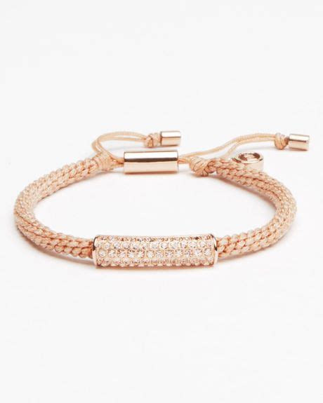 michael kors rose gold macrame bracelet|Michael Kors bracelet sale.